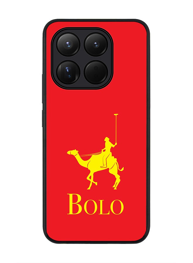 For Xiaomi 15T Case,Slim fit Camera Protection, Shockproof Thin Phone cover  - BOLO Red